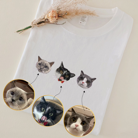 【多頭】うちの子刺繍 半袖Tシャツ
